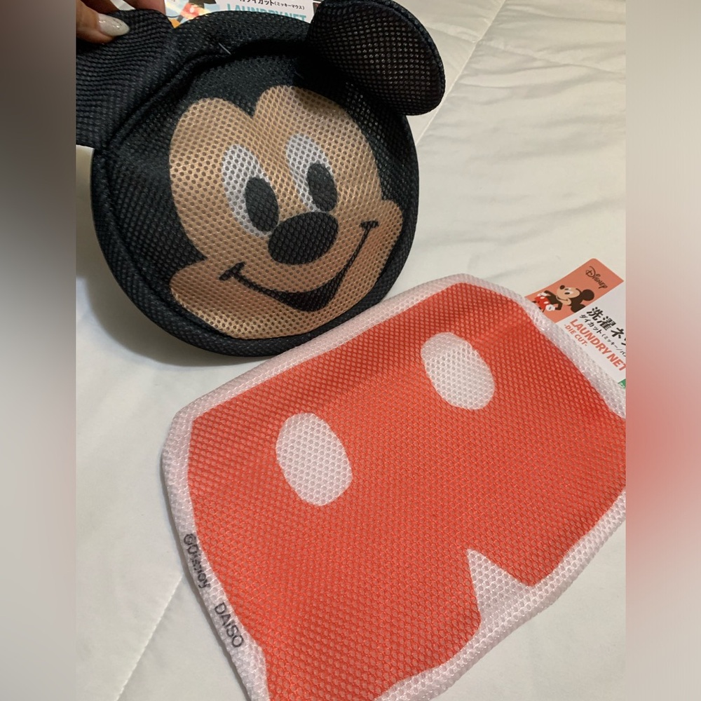 Mickey Mouse Laundry Net Zippered Bags Japan Disney